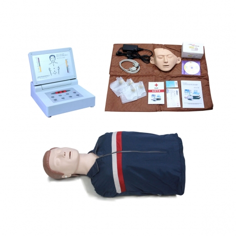SJM/CPR190高级半身心肺复苏模拟人（语音提示，训练功能）